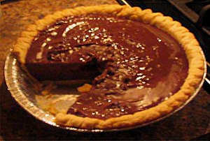 Picture of chocolate cream pie.