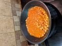 At the same time start simmering Chickpeas in Masala.