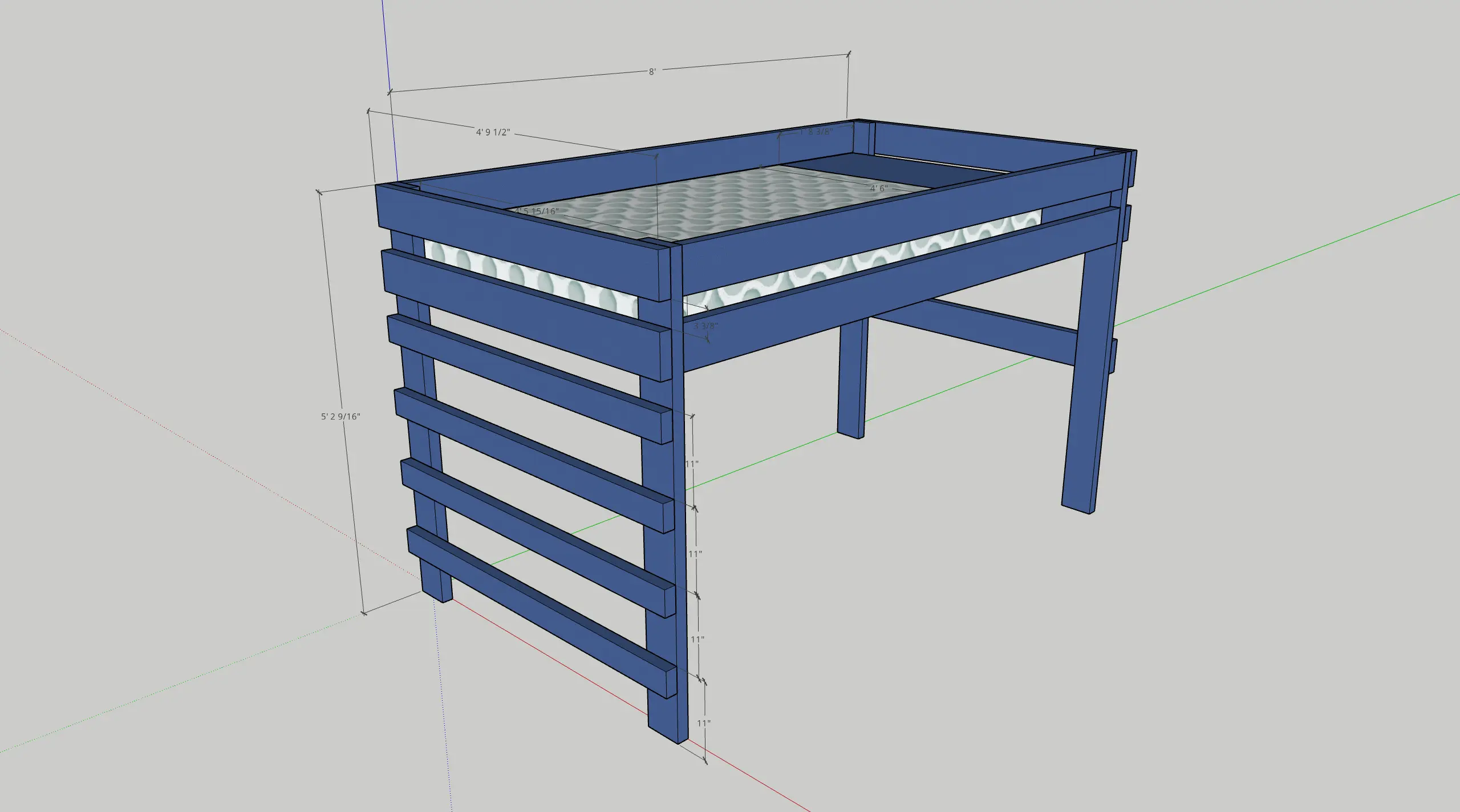 3D Model of a bunkbed